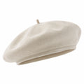 Basco taglia unica in tessuto effetto scamosciato beige - stile classico