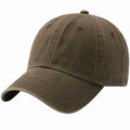 Cappellino da baseball taglia unica in cotone verde oliva - visiera curva stile casual