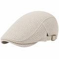 Coppola unisex taglia unica in tessuto beige - berretto regolabile stile classico