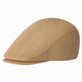 Coppola unisex taglia unica in tessuto beige - berretto piatto per uso quotidiano